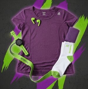 Reebok Purple Athletic Shirt Women Small